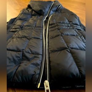 Small Black Calvin Klein puffy vest